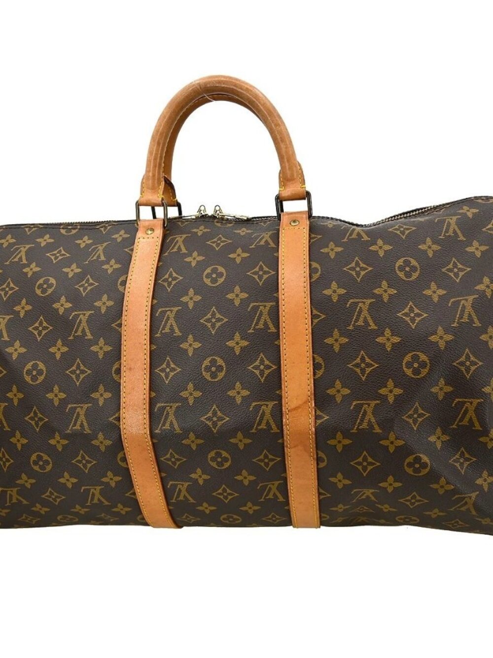 LOUIS VUITTON KEEPALL 50 TRAVEL HANDBAG MONOGRAM M41426 VI881 YQ06220 - Picture 2 of 11